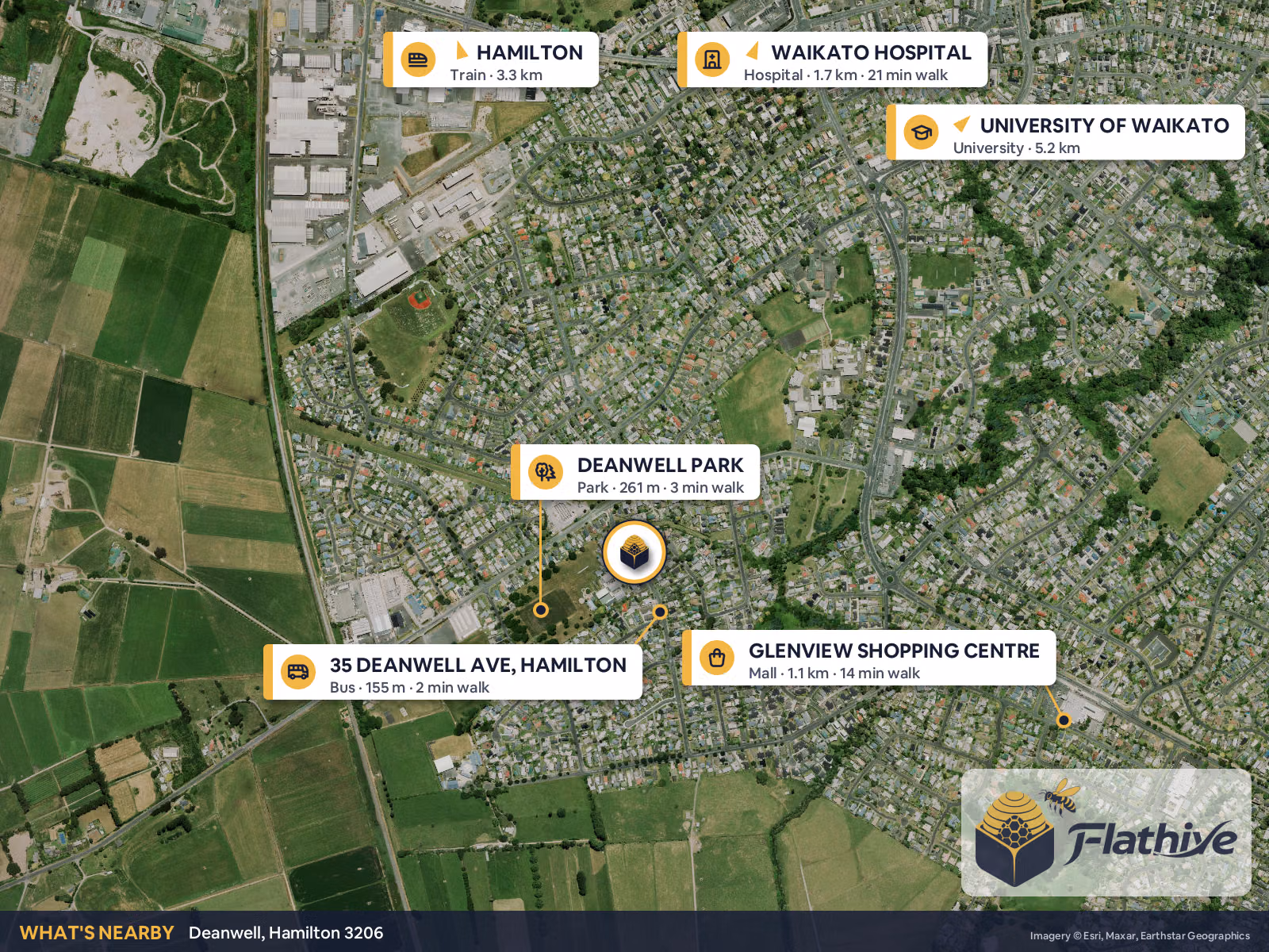 Nearby places – Deanwell background