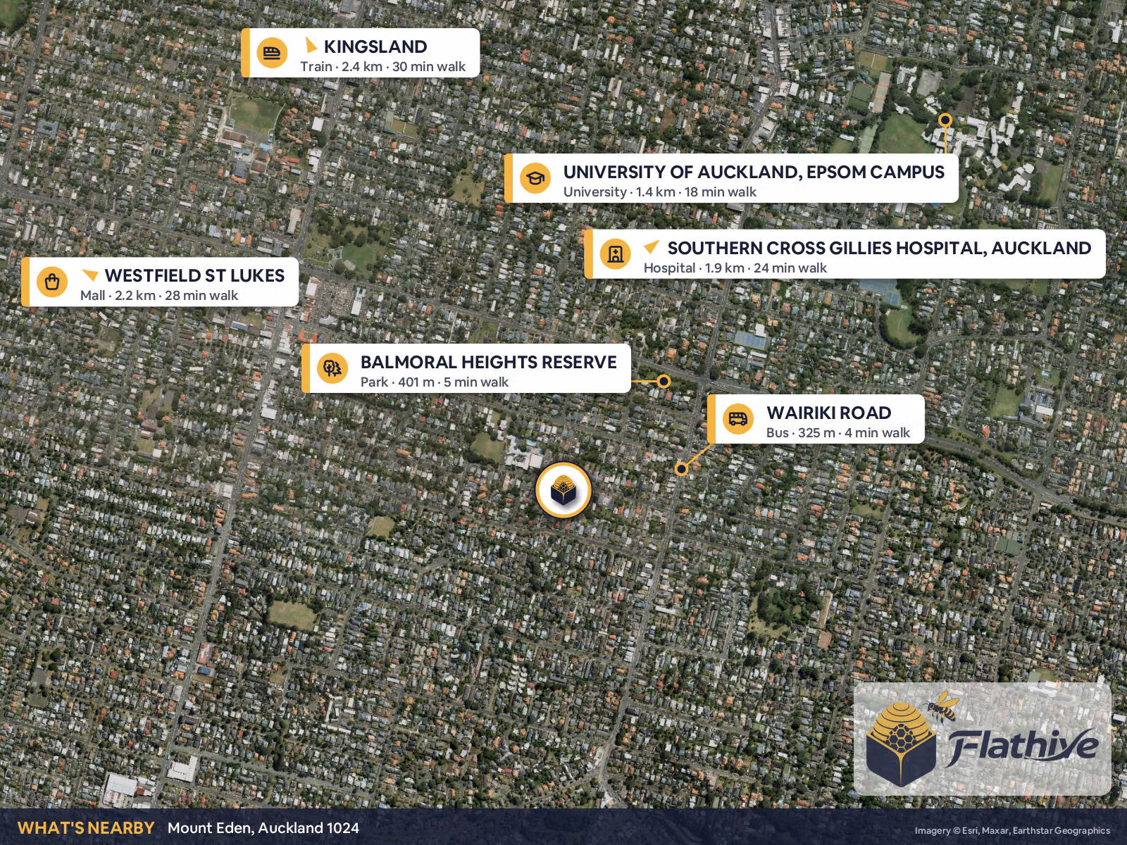 Nearby places – Mount Eden