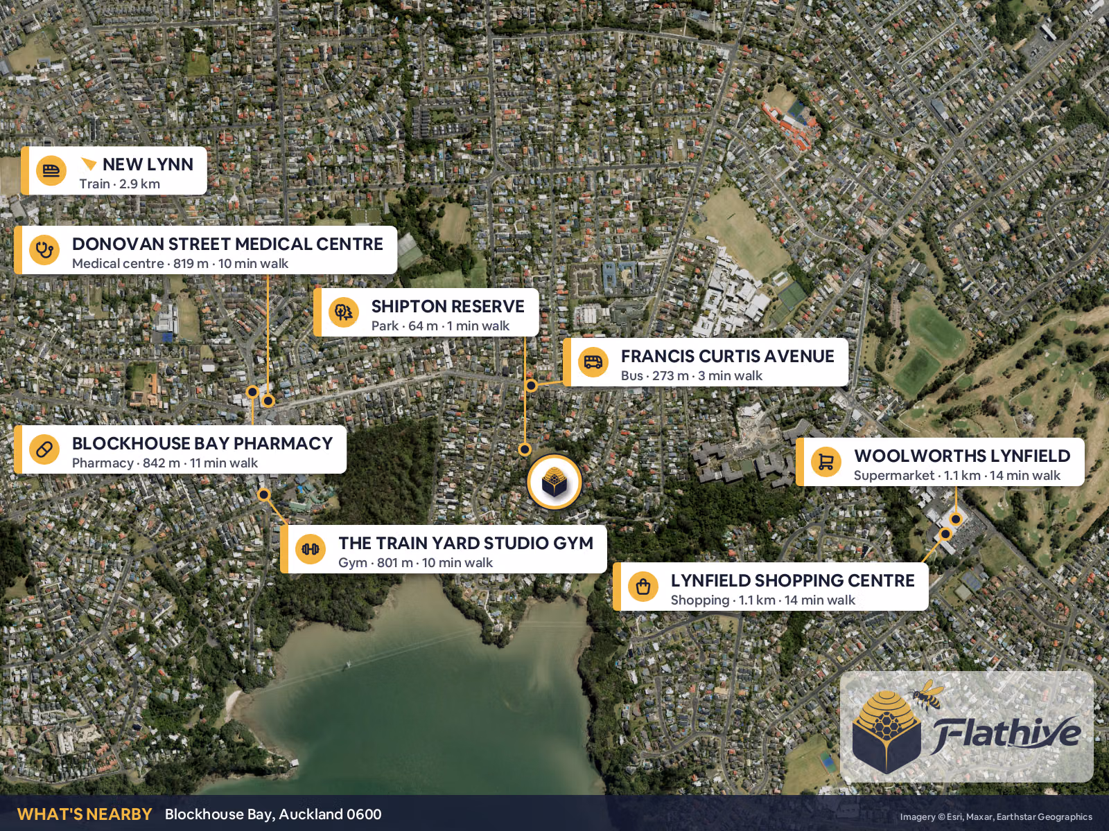Nearby places – Blockhouse Bay