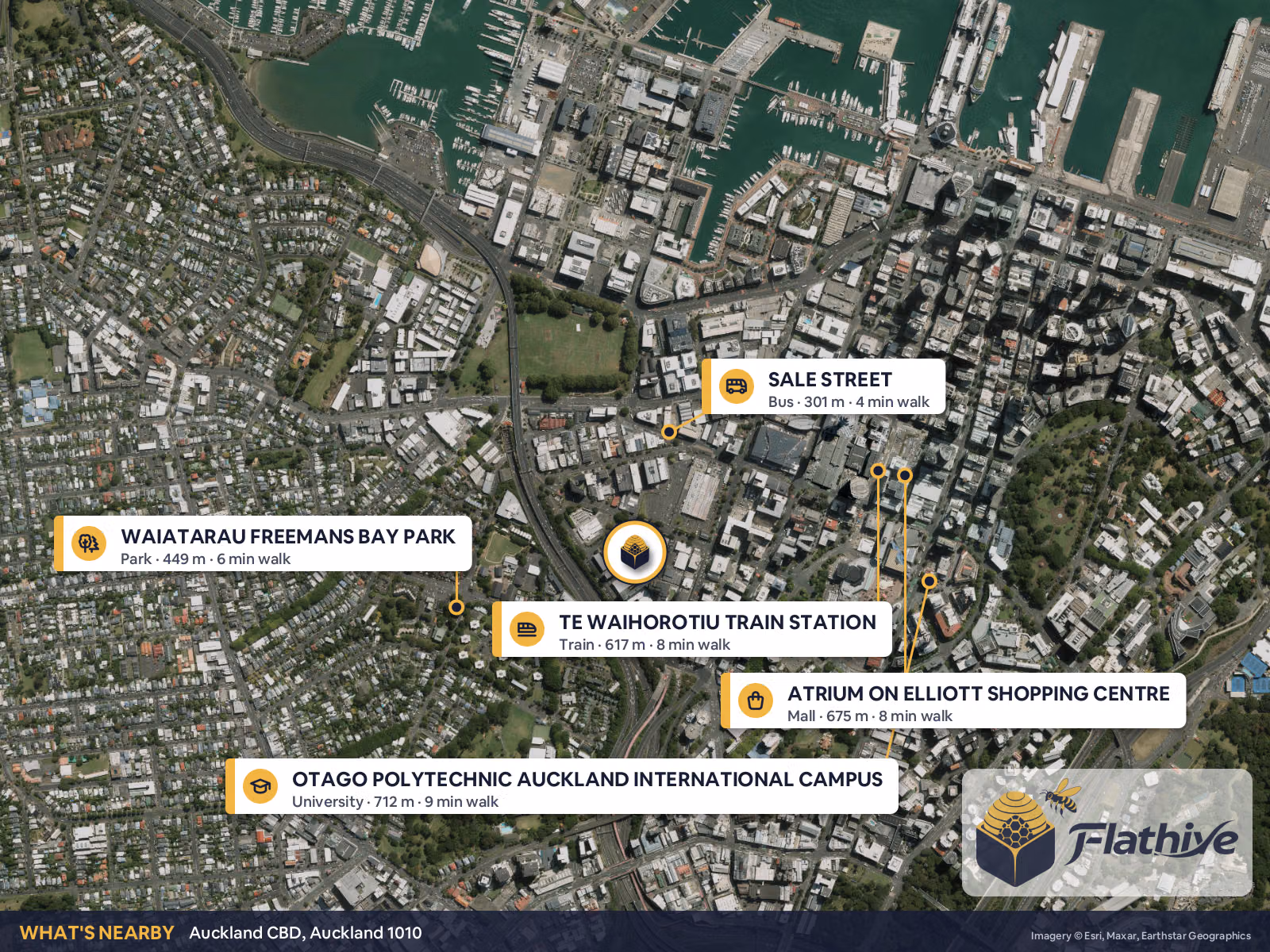 Nearby places – Auckland CBD
