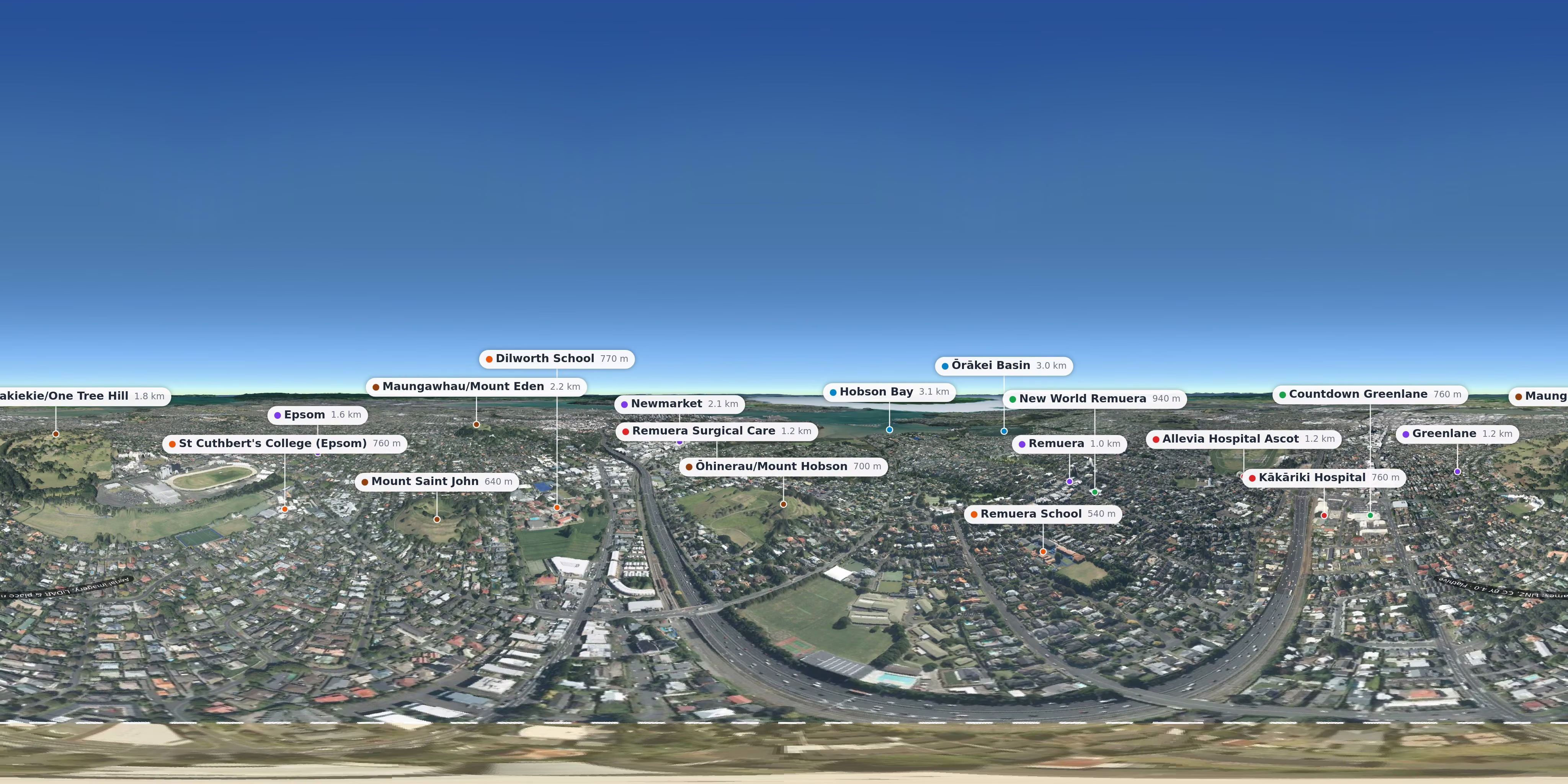 Aerial 360° view – Epsom background