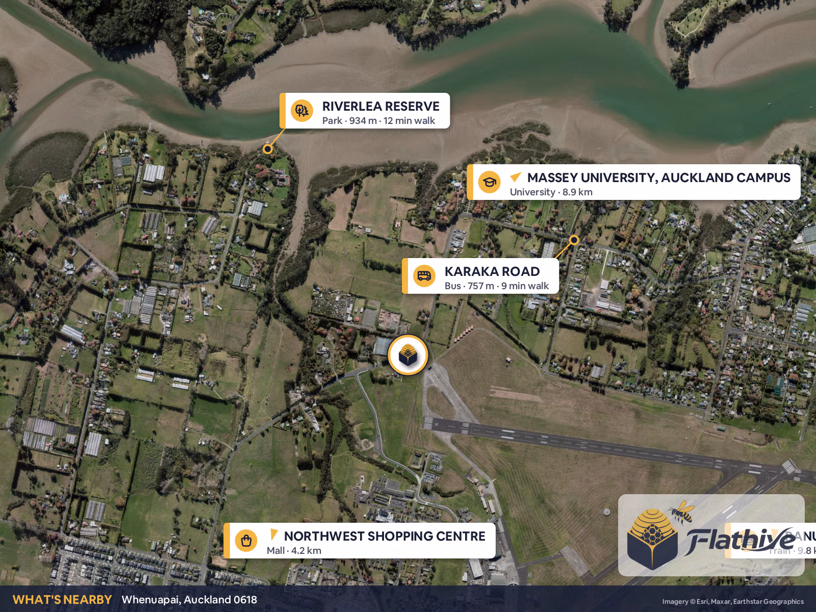 Nearby places – Whenuapai background