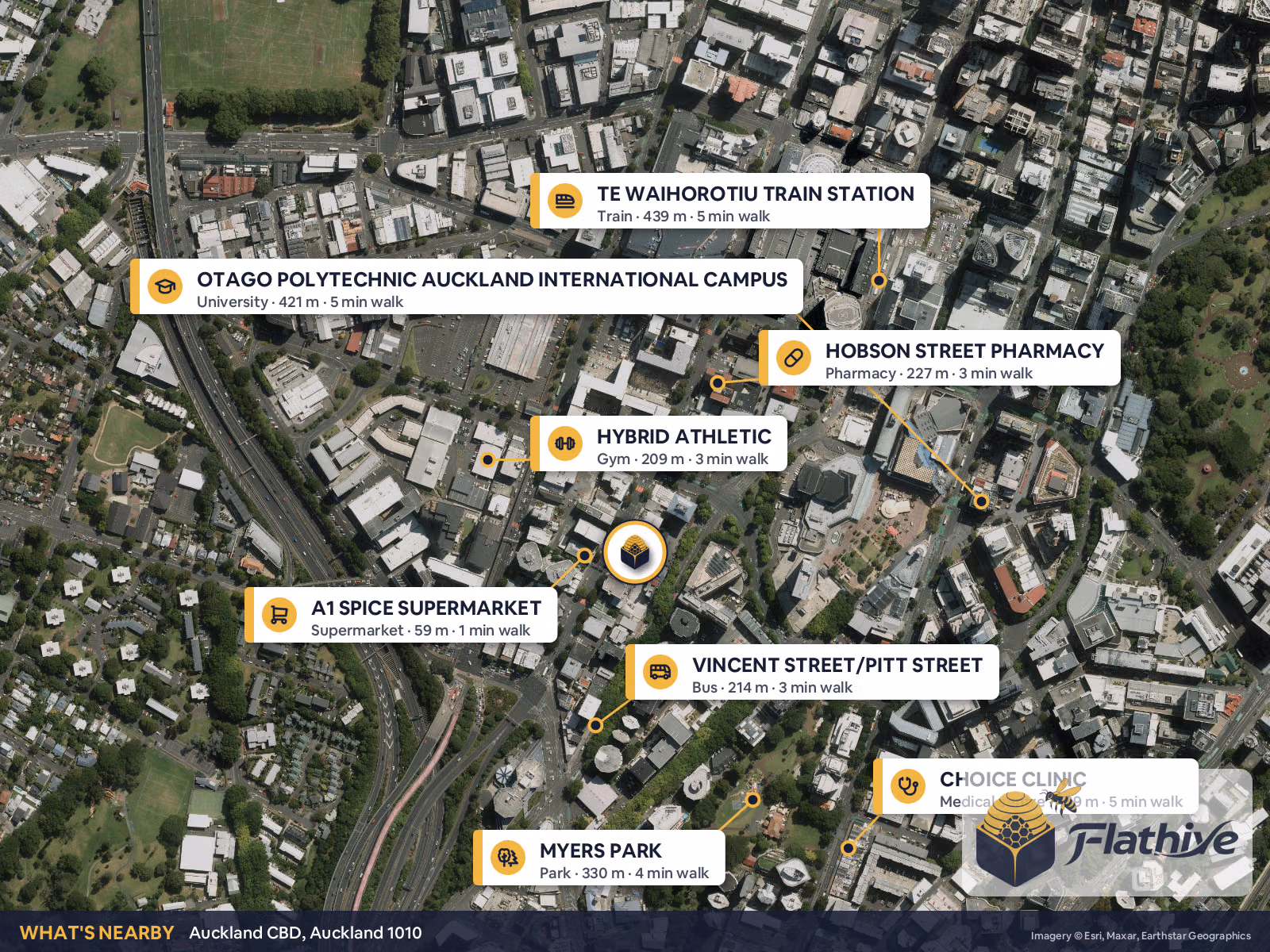 Nearby places – Auckland CBD