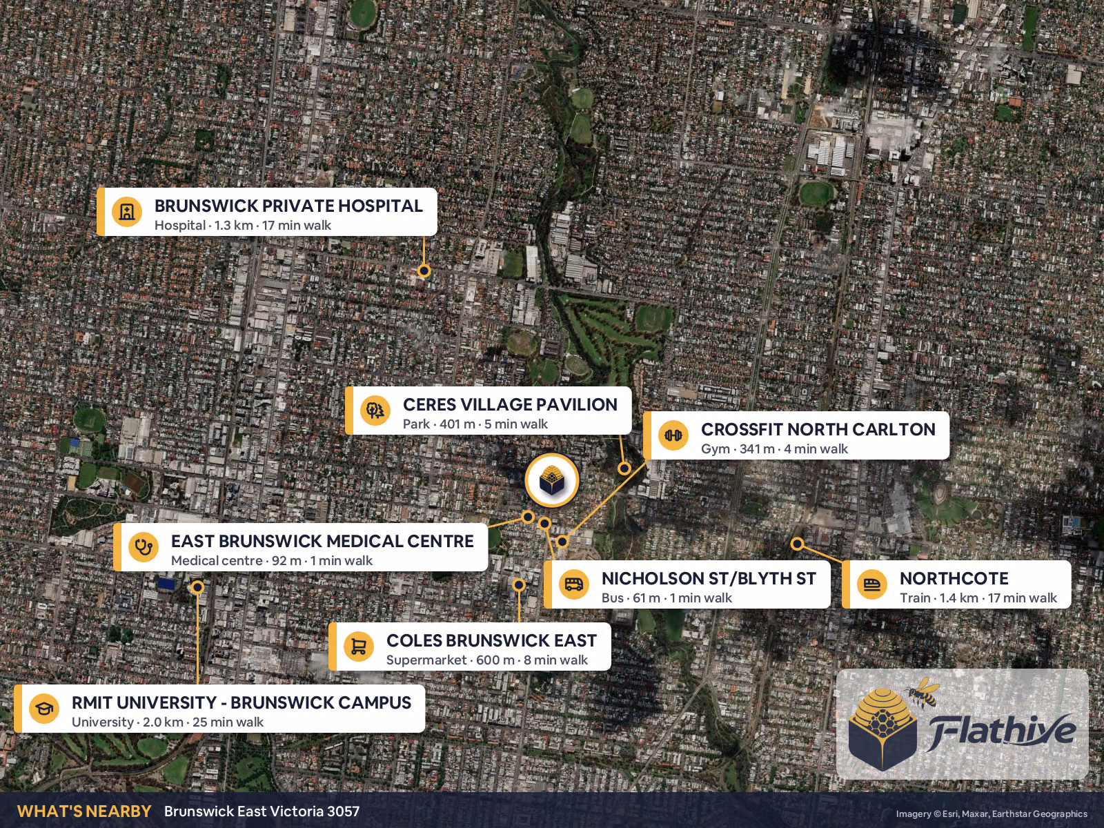 Nearby places – Brunswick East