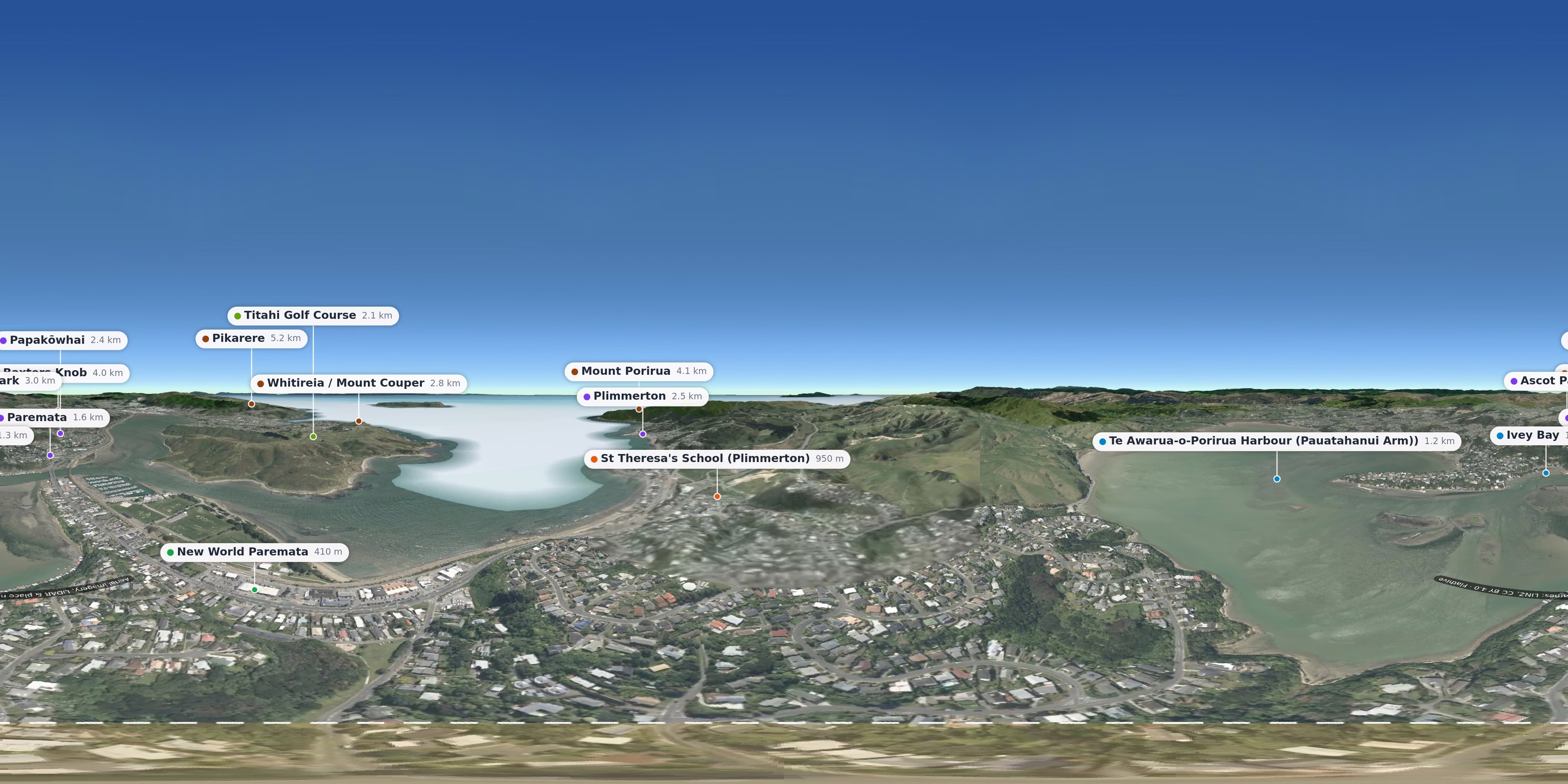 Aerial 360° view – Paremata