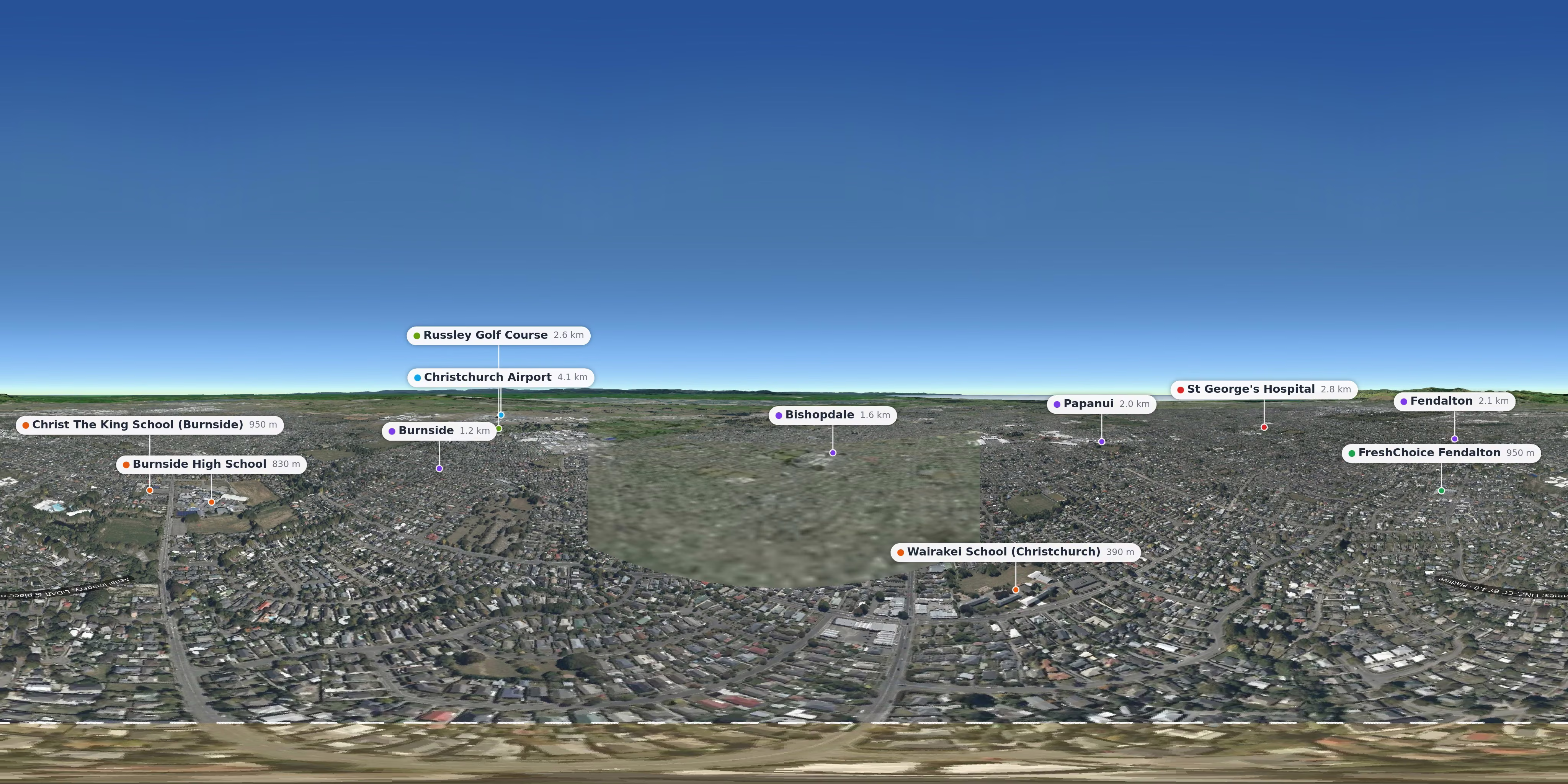 Aerial 360° view – Bryndwr background